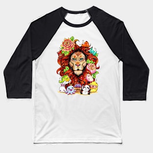 Zodiac LEO Doodle Art Series Baseball T-Shirt